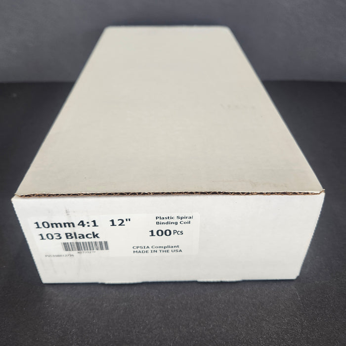 10mm Black Binding Coils