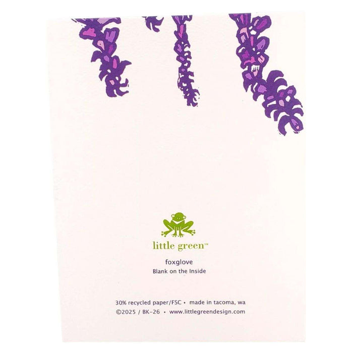 Card - All Occasion - Spring Purple Foxglove by Little Green