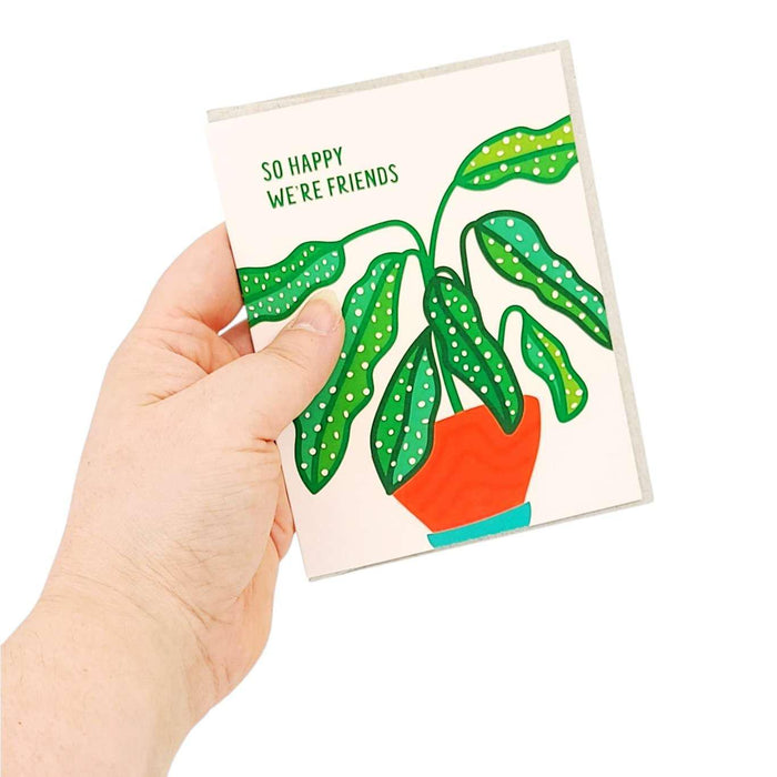 Card - Love and Friends - So Happy We're Friends Begonia by Graphic Anthology