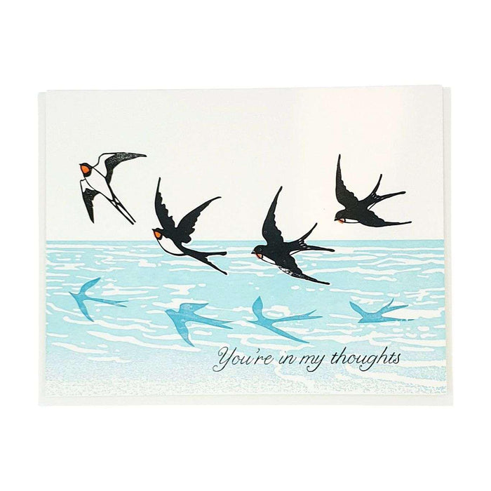 Card - Sympathy - Birds You're In My Thoughts by Ilee Papergoods