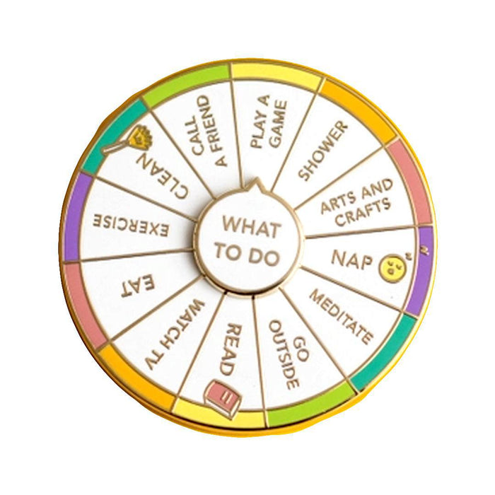 Enamel Pin - Spinning - What to DO by Occasionalish