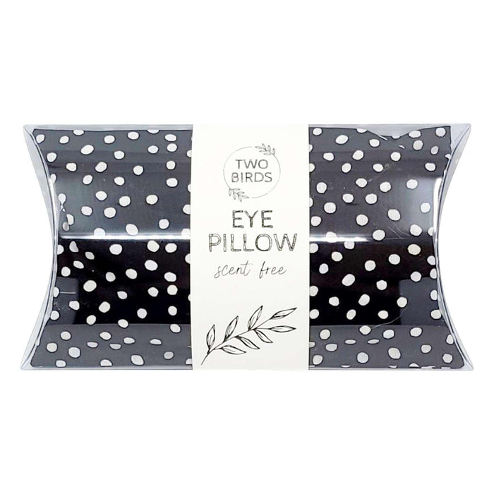 Eye Pillow - Black and White Spots (Lavender or Scent Free) by Two Birds Eco Shop