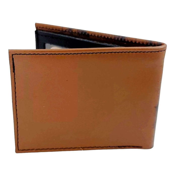 Leather Wallet - Brown Octopus Attacks by Backerton