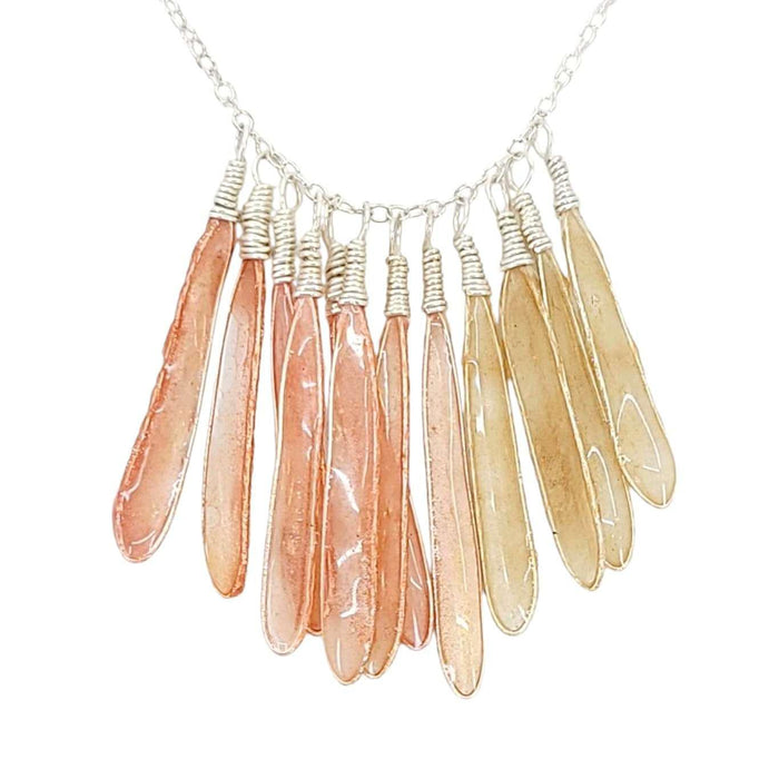 VN04BL $108 - Blush Small Dragonfly Necklace