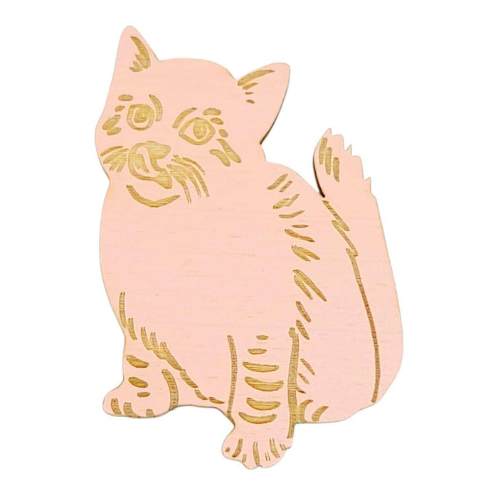 Wooden Magnets - Set of 5 - Show Me Dem Kitties by SnowMade
