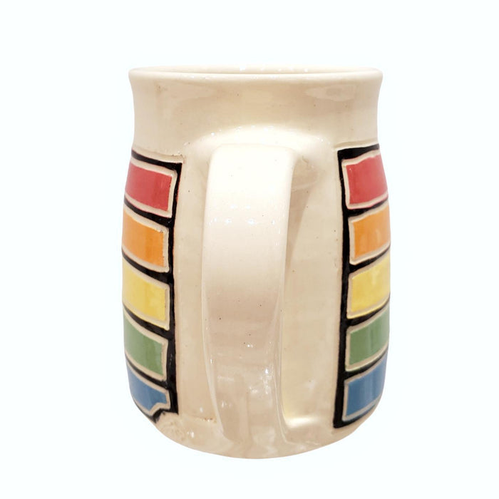 12oz Mug - Rainbow Stripes by Susan Stone Design