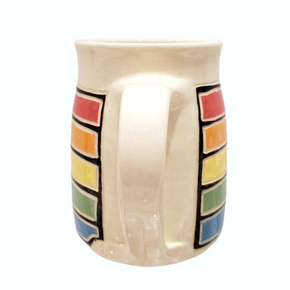 12oz Mug - Rainbow Stripes by Susan Stone Design