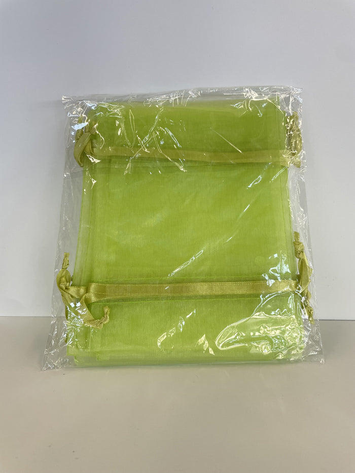 5x6.5 Pastel Green Sheer Pouch
