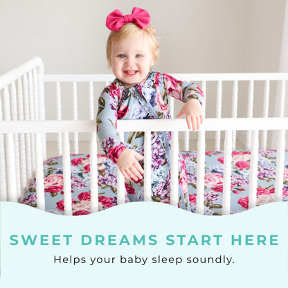 Posh Peanut Sleep Sack for Babies and Toddlers - 0.5 Tog Soft Viscose from Bamboo Baby Sleeping Bag, Wearable Blanket (Lacey, 6-18 Months)
