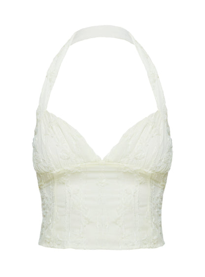 Aspyn Halter Top Yellow