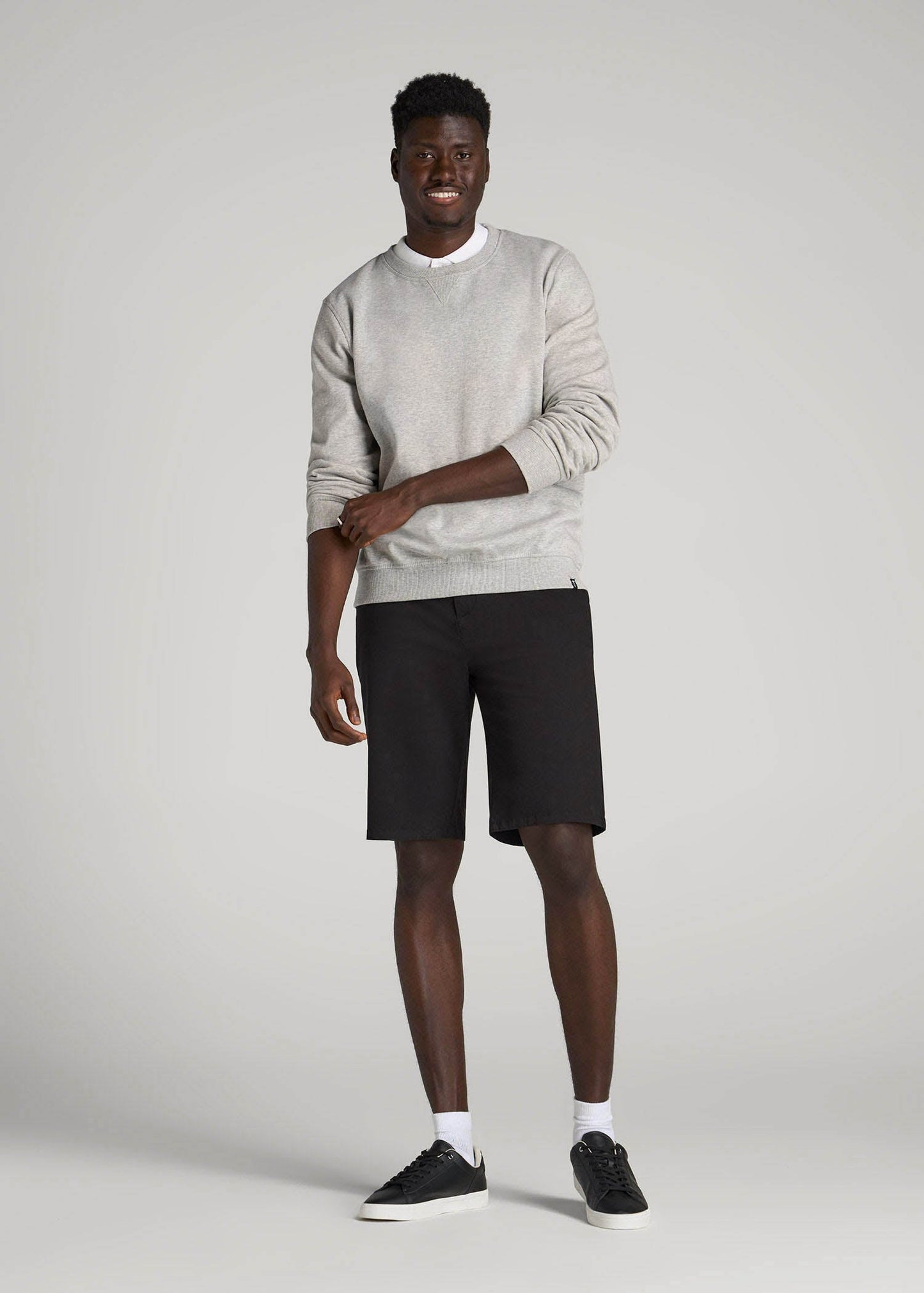 Chino Shorts for Tall Men in Black