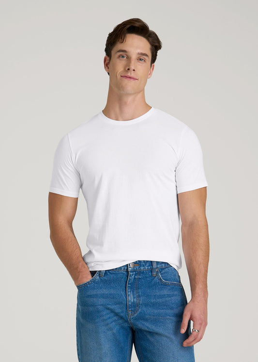 The Everyday Regular Fit Crewneck T-Shirt for Tall Men in White