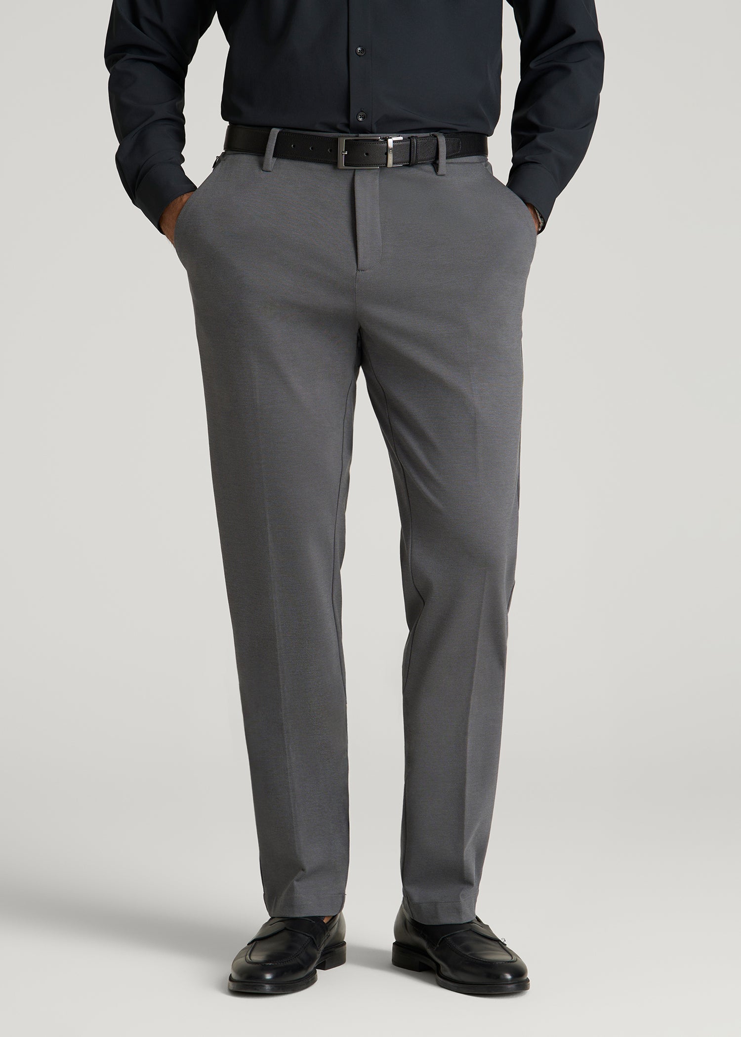 Flex Tech Suit Pants for Tall Men in Slate Nailhead
