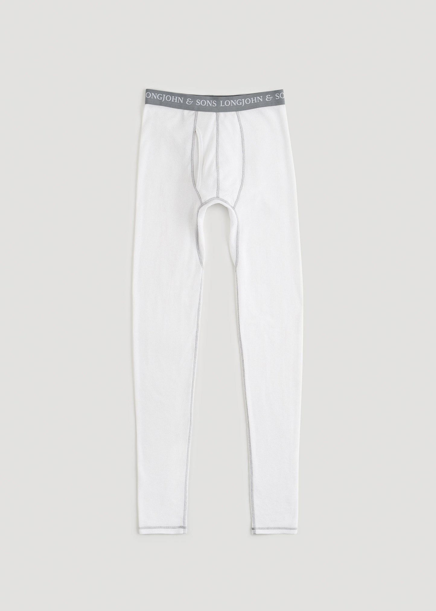 LJ&S Long Thermal Underwear for Tall Men in White