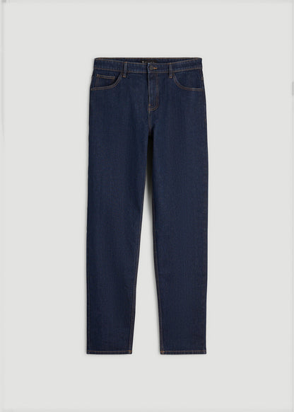 MILO Relaxed Tapered Fit Jeans for Tall Men in Deep Indigo Wash