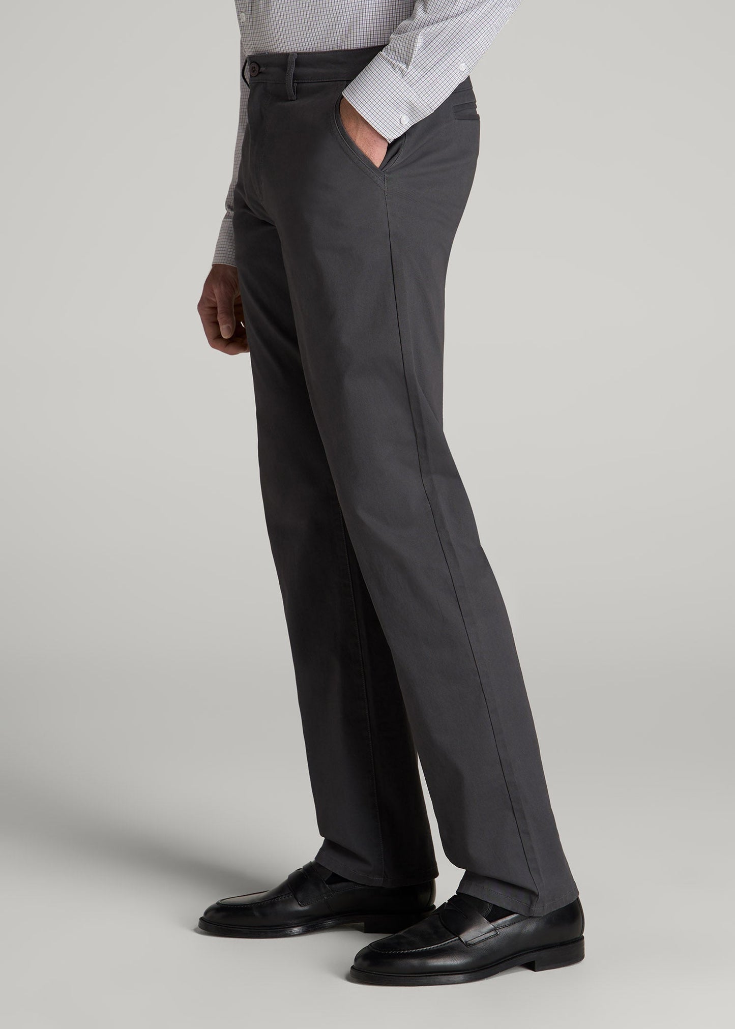 Mason RELAXED Chinos for Tall Men in Iron Grey
