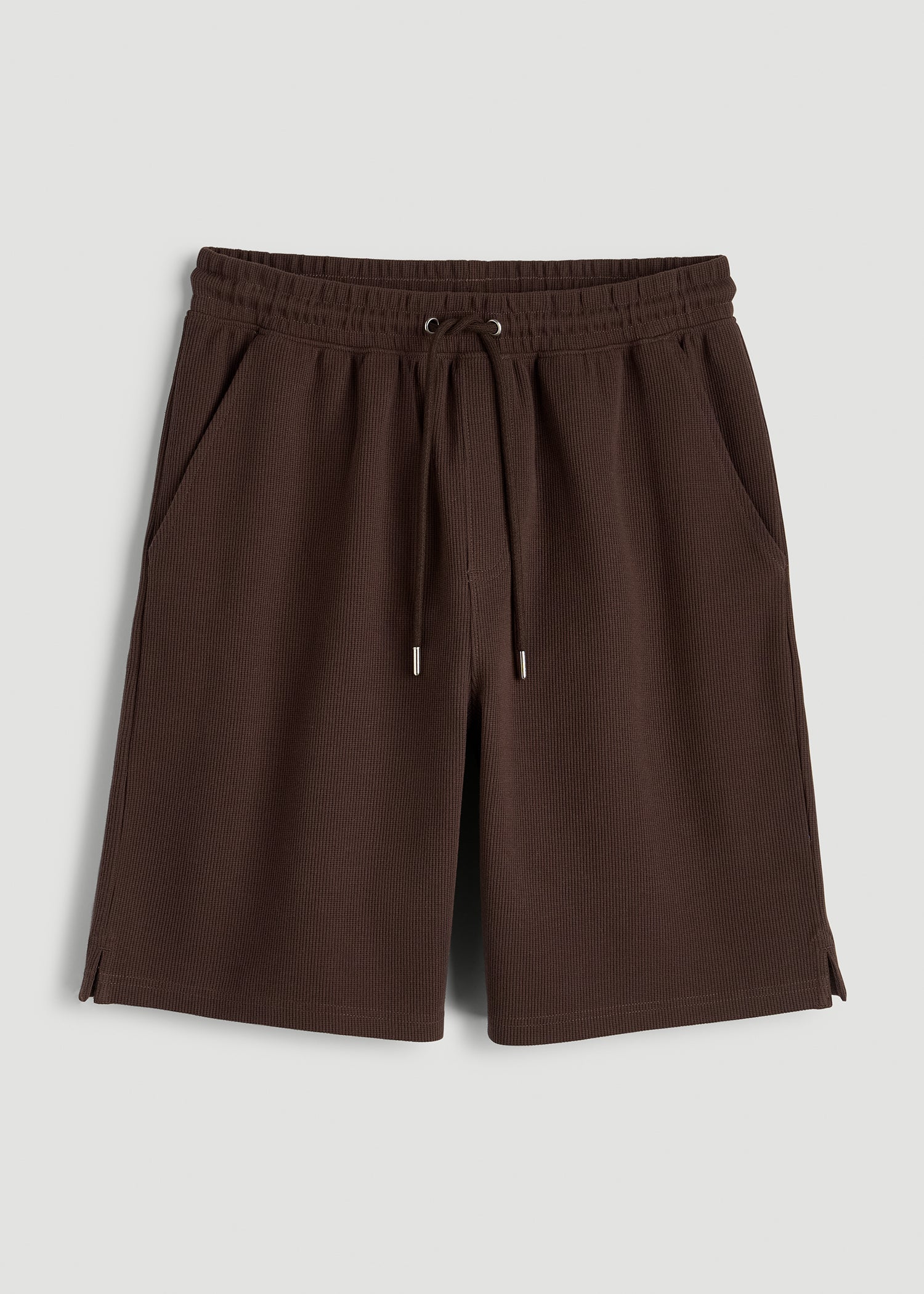Micro Waffle Short for Tall Men in Espresso