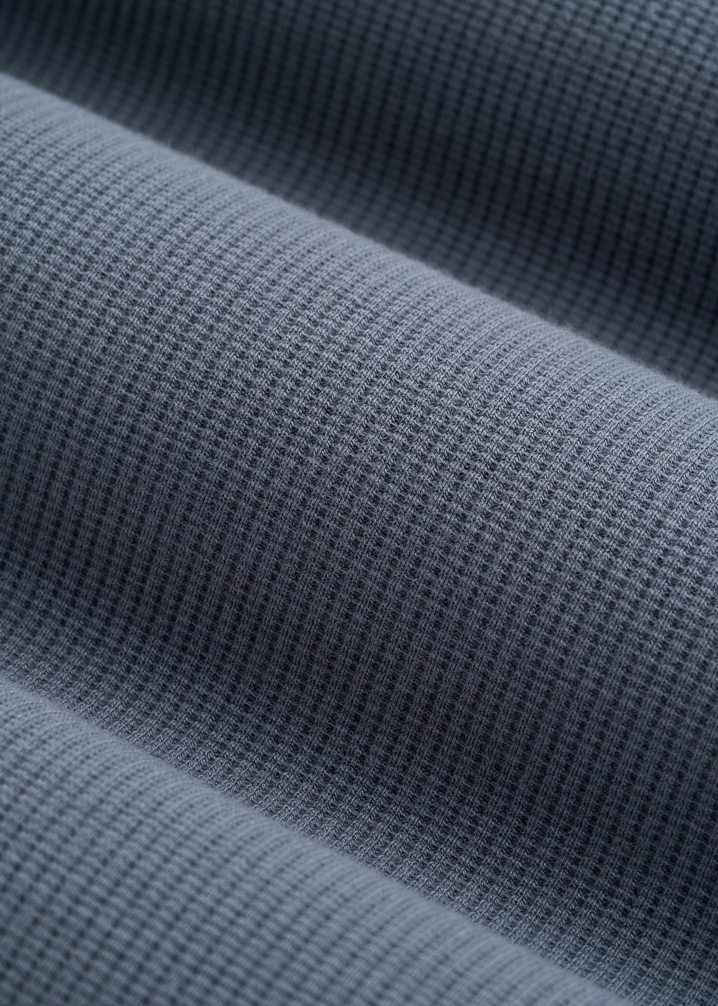 Micro Waffle Short for Tall Men in Grey Blue