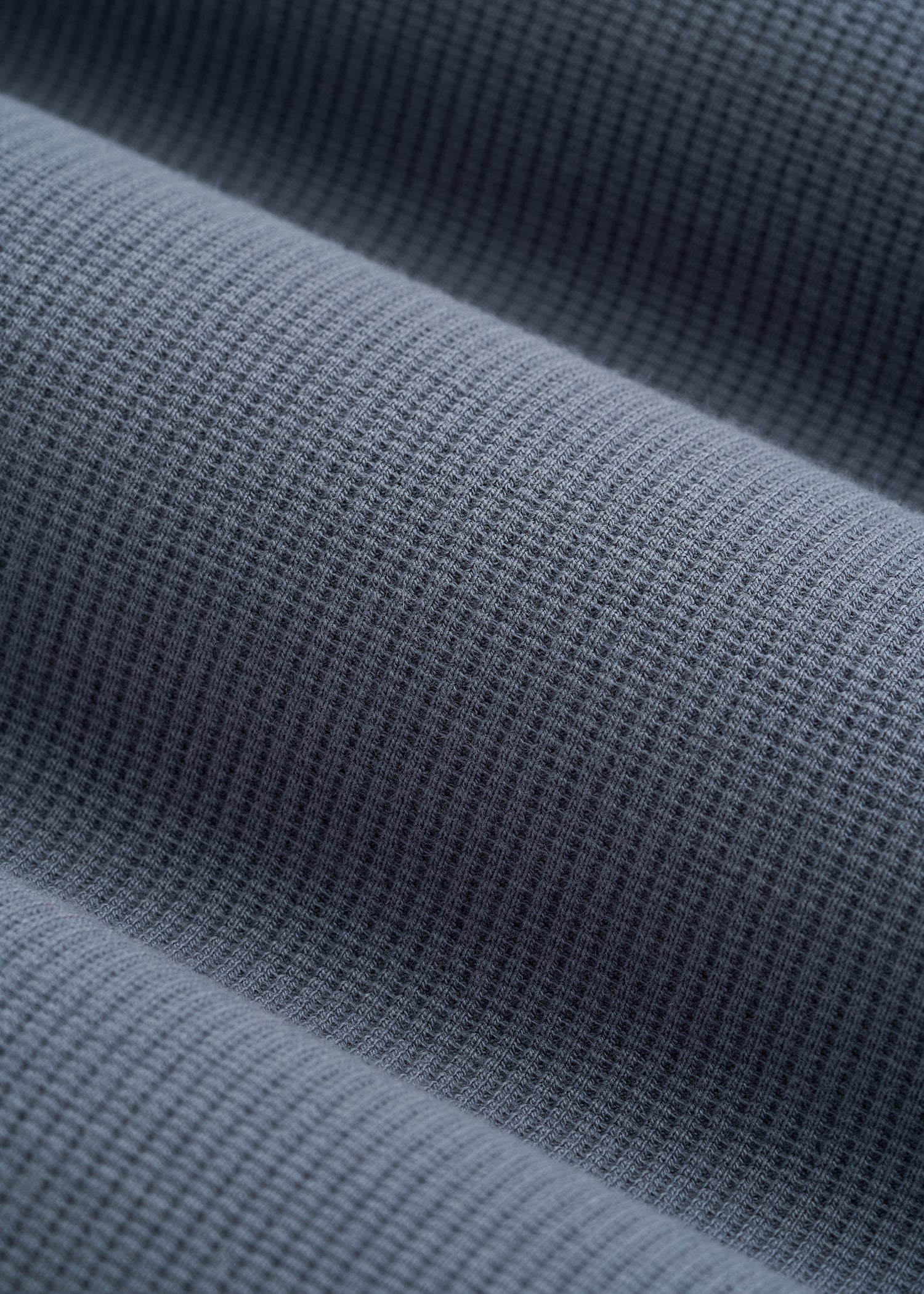 Micro Waffle Short for Tall Men in Grey Blue