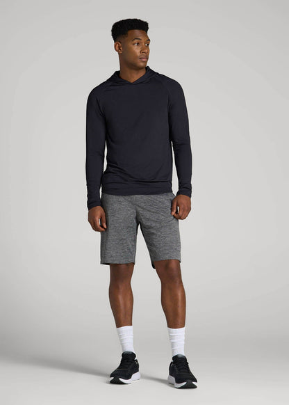 A.T. Performance Training Hoodie for Tall Men in Black