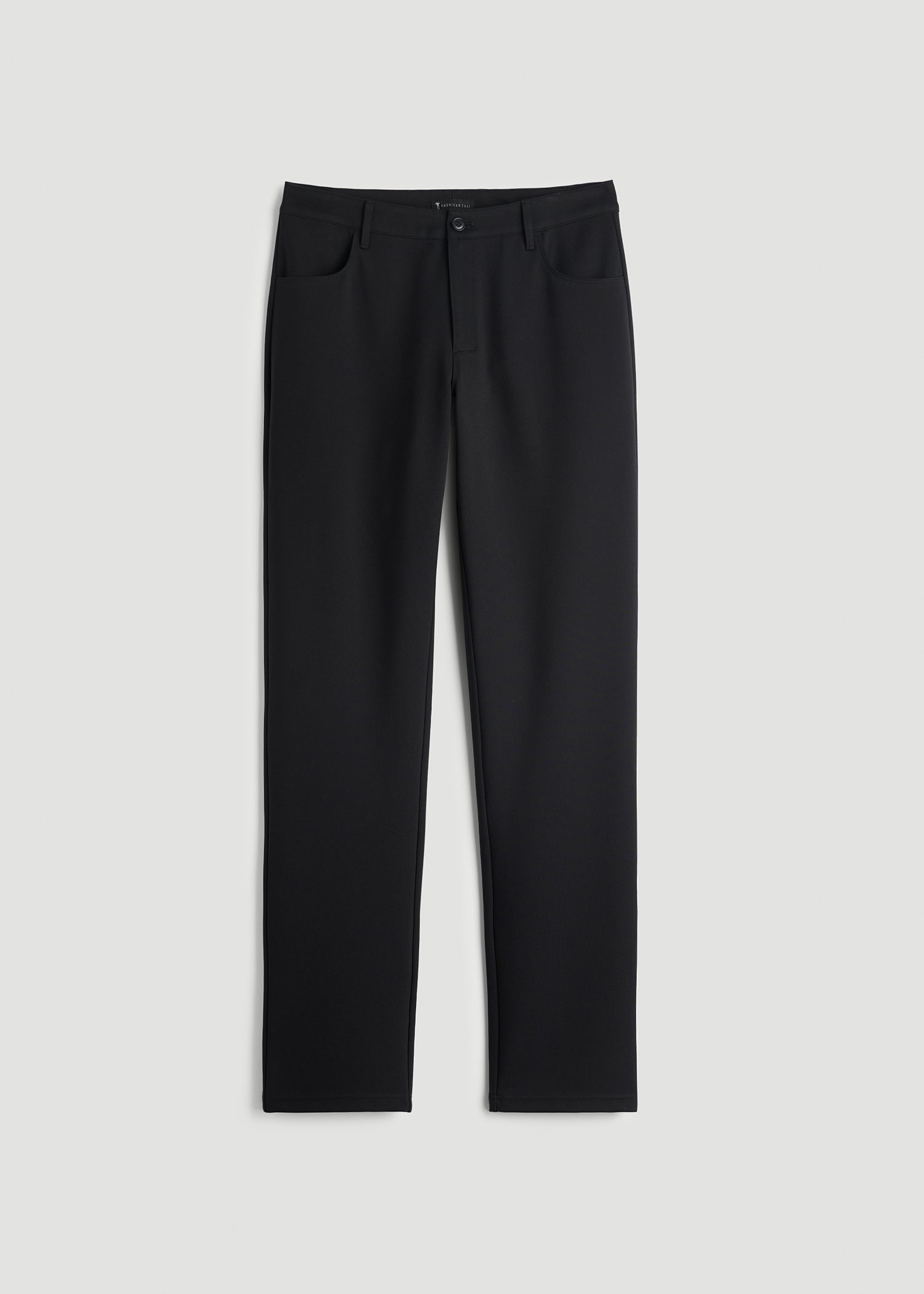 Flex Ponte Pants for Tall Men in Black