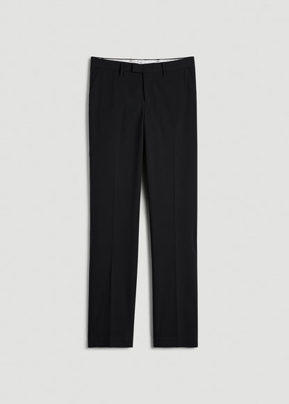 Suit Separates Pants for Tall Men in Deep Black