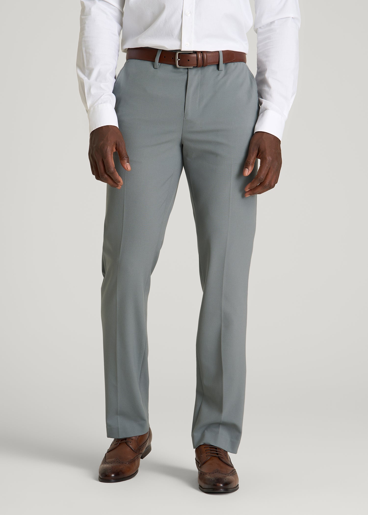 Suit Separates Pants for Tall Men in Stark Grey