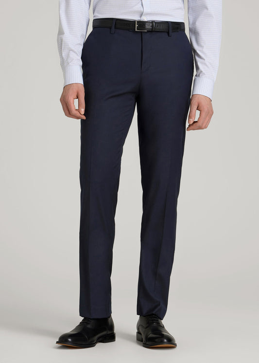 Suit Trousers for Tall Men in True Navy