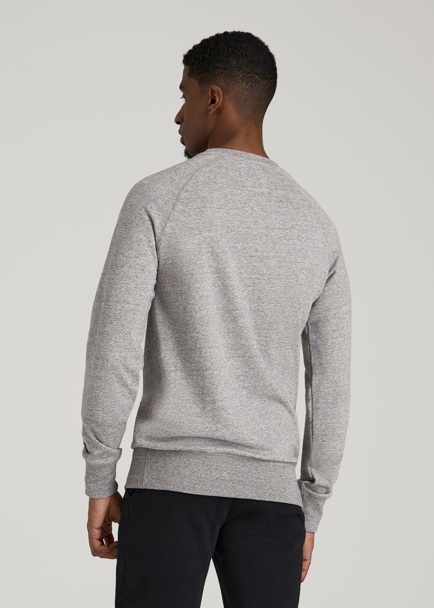 Wearever 2.0 French Terry Crewneck Sweatshirt for Tall Men in Heathered Grey