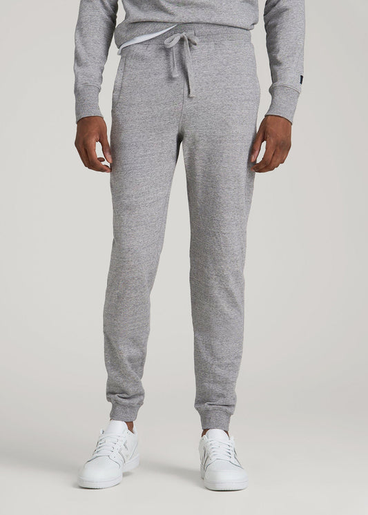 Wearever 2.0 French Terry Joggers for Tall Men in Heathered Grey