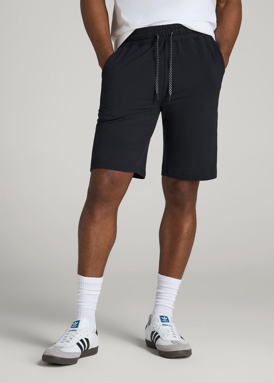 Weekender Stretch Lounge Shorts for Tall Men in Black