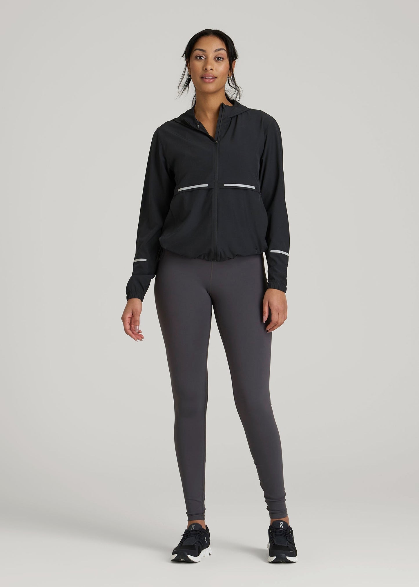 Featherweight Packable Jacket for Tall Women in Black