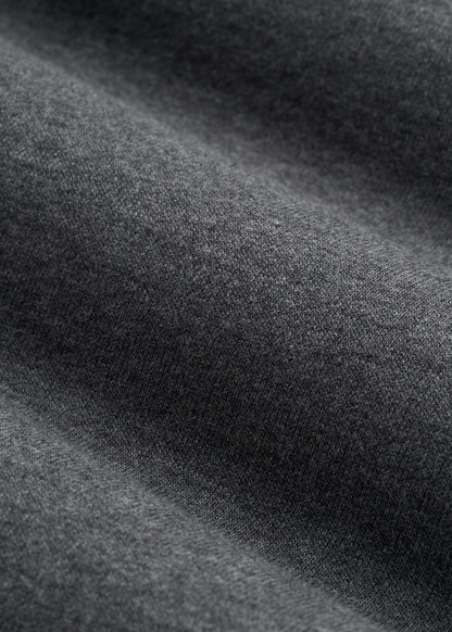 French Terry Crewneck Sweatshirt for Tall Women in Charcoal Mix