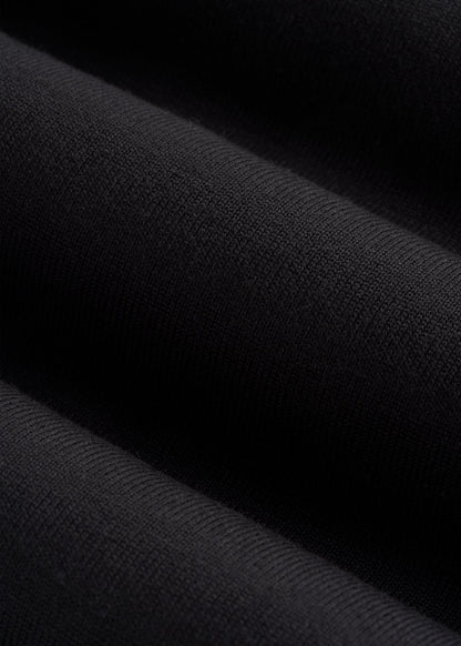 Linen Blend Knit Cardigan for Tall Women in Black