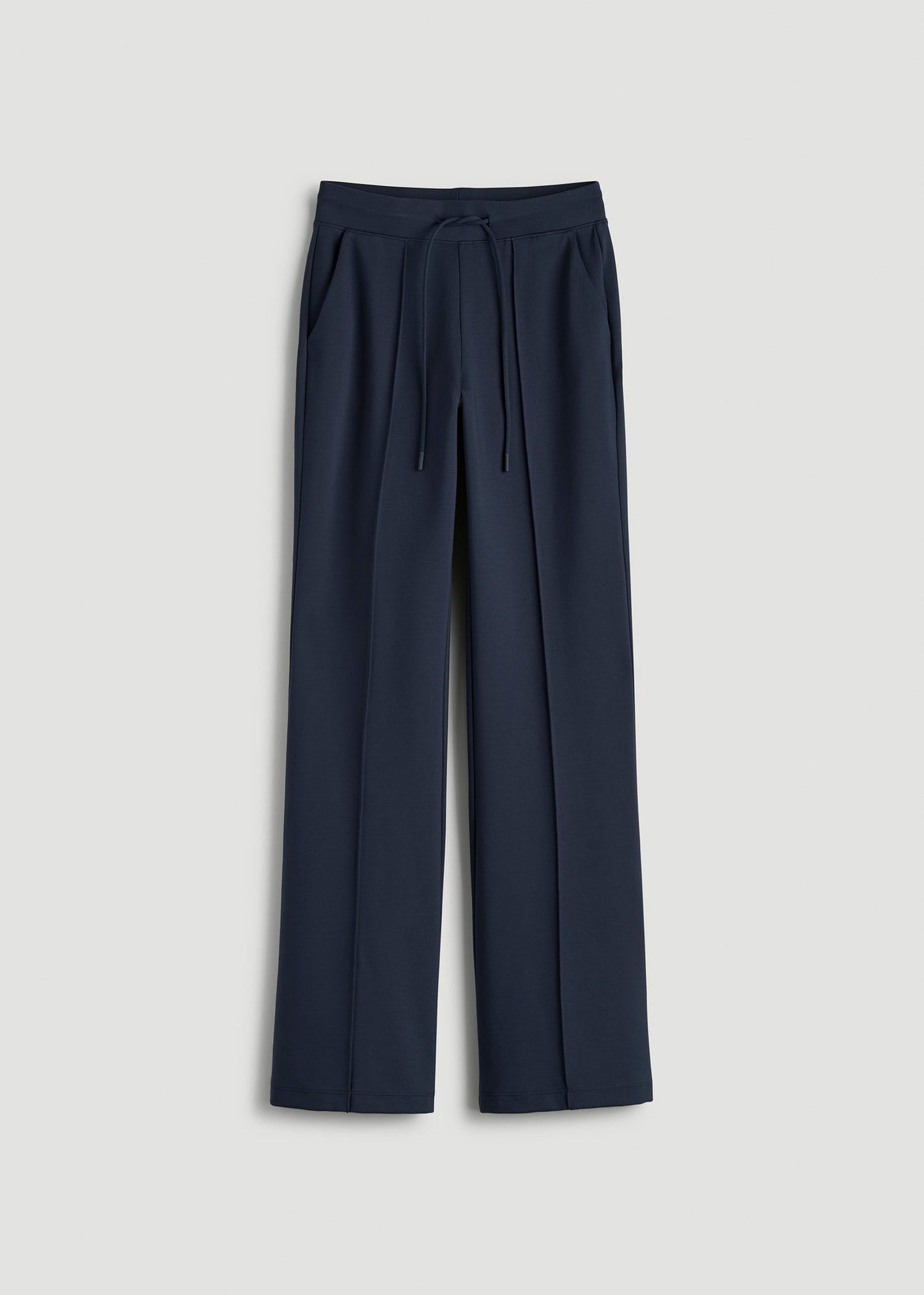 Flex Ponte Flare Pants with Drawcord for Tall Women in Navy