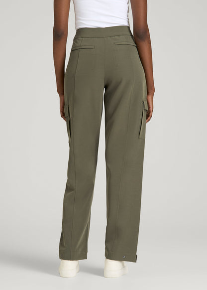 Traveler Cargo Pant for Tall Women in Olive
