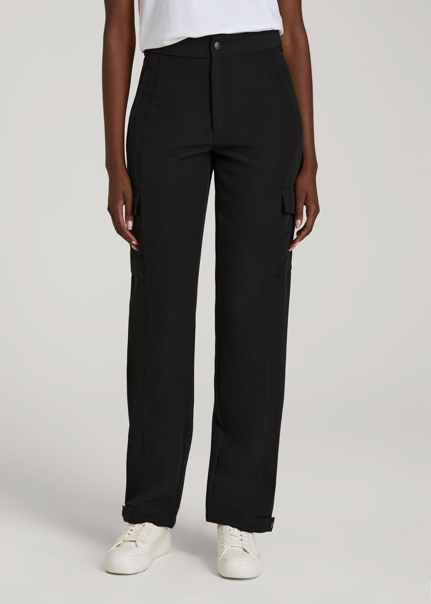 Traveler Cargo Pants for Tall Women in Black
