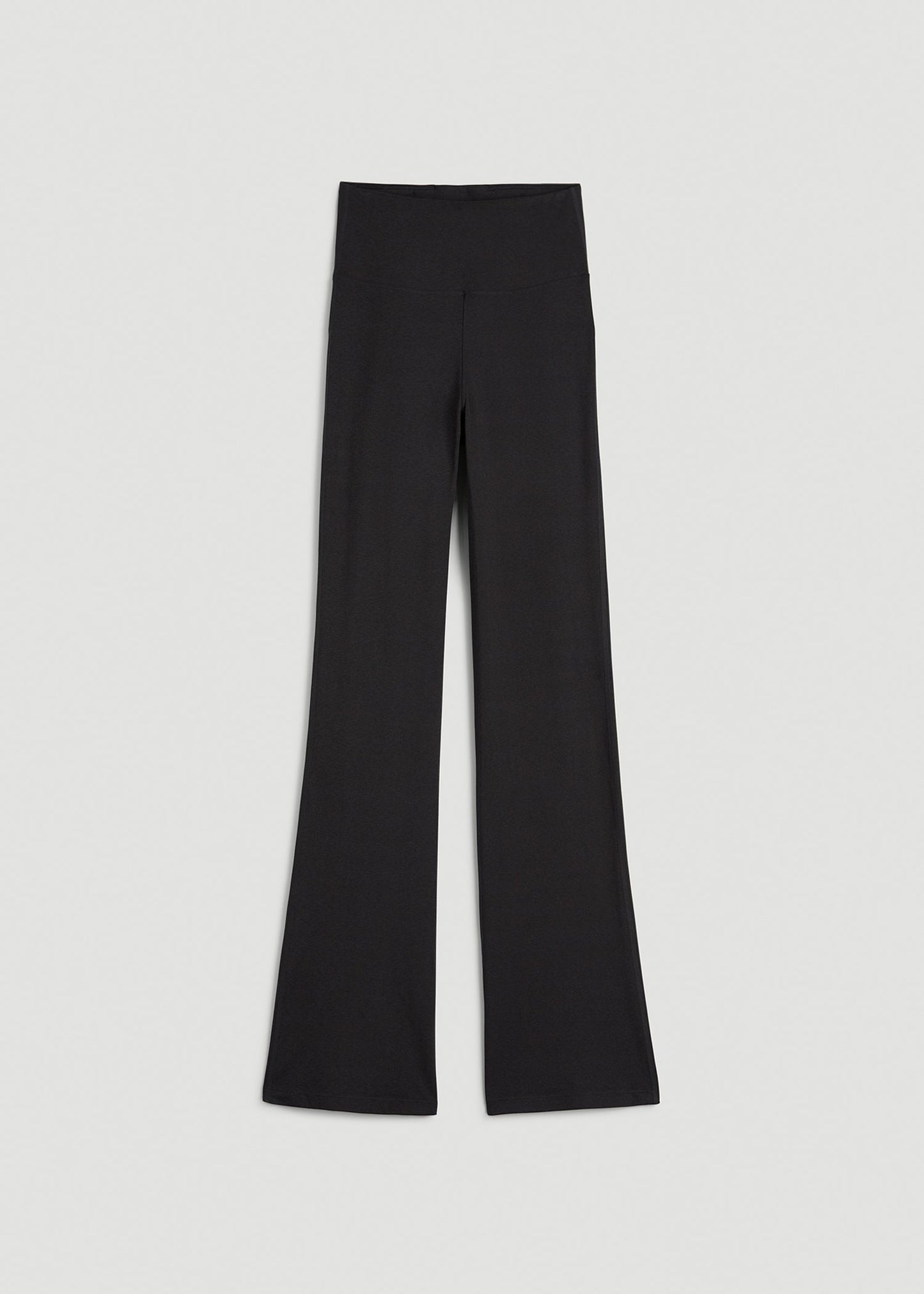 Ultra Soft High Rise Flare Yoga Pants for Tall Women in Black Mix