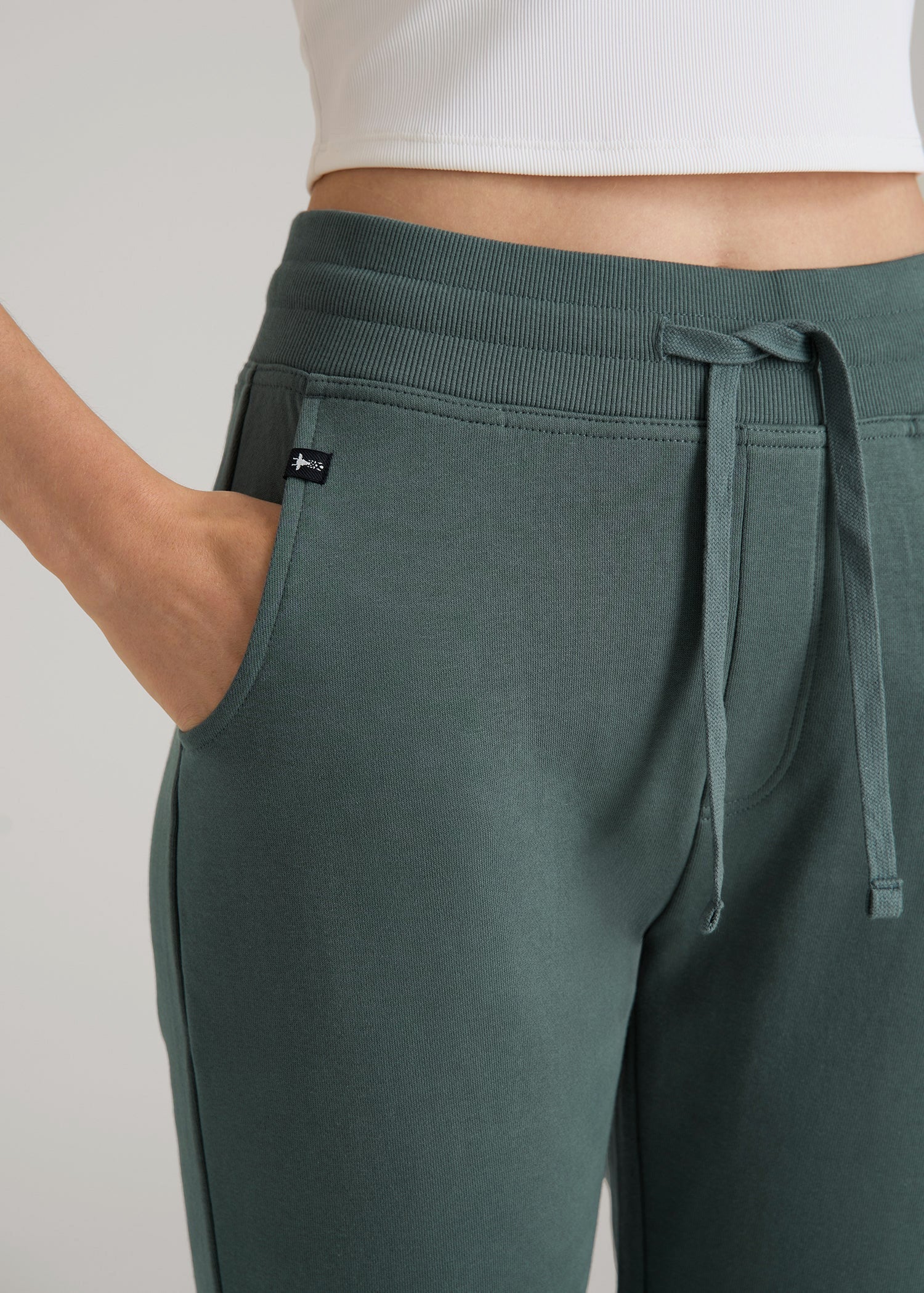 Wearever 2.0 French Terry Joggers for Tall Women in Balsam Green
