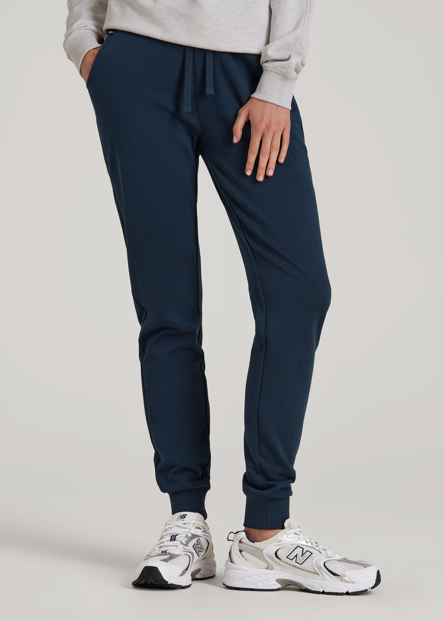 Wearever 2.0 French Terry Joggers for Tall Women in Navy Blue
