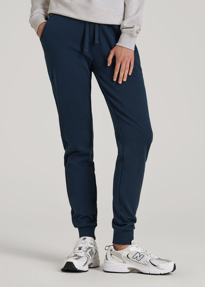 Wearever 2.0 French Terry Joggers for Tall Women in Navy Blue