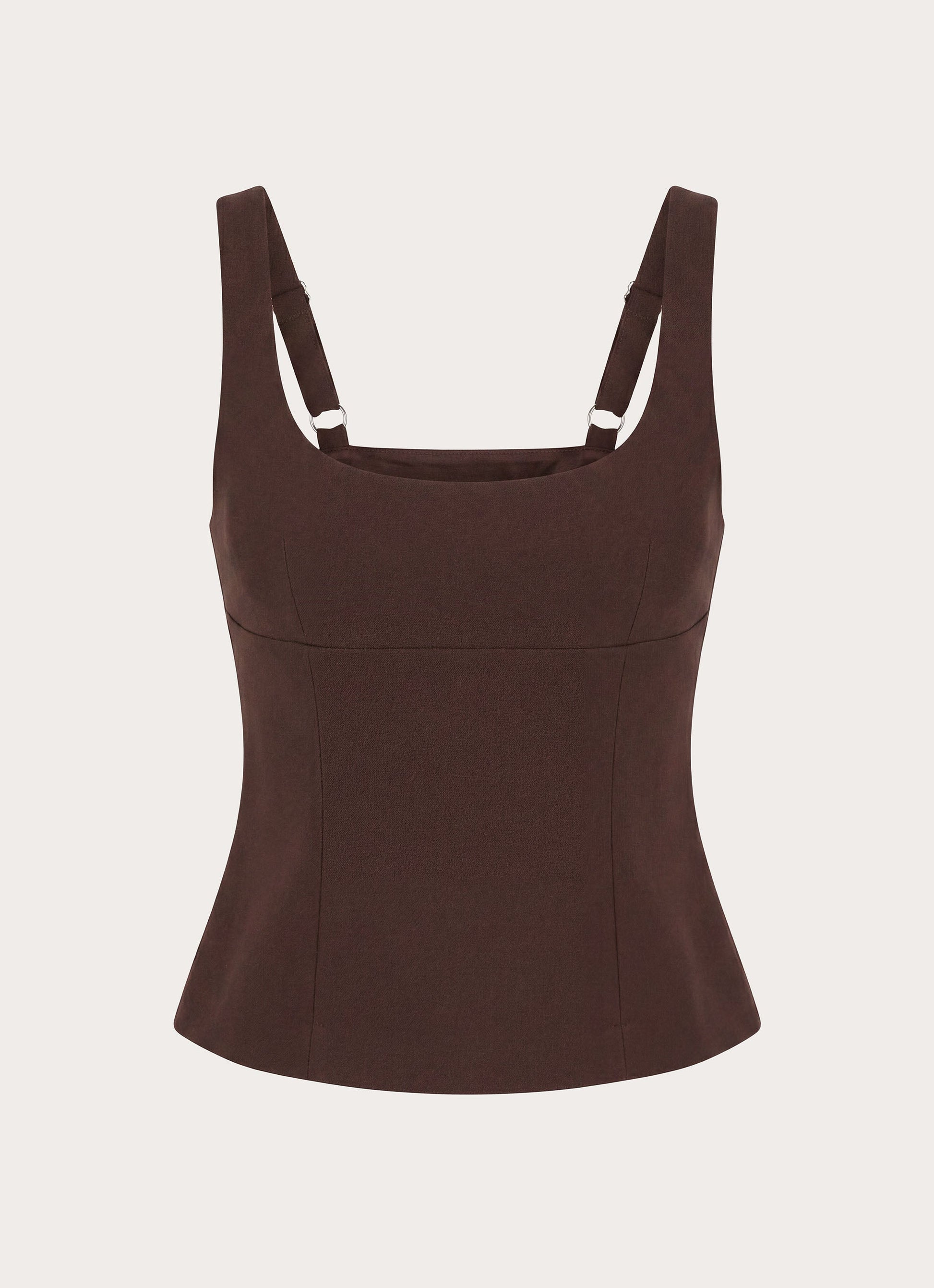 Autrey Suiting Top - Chocolate
