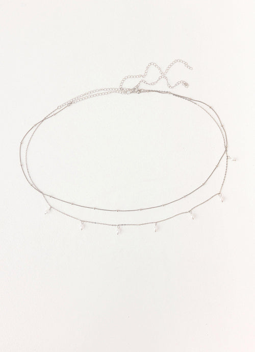 Blush Pearl Belly Chain - Silver