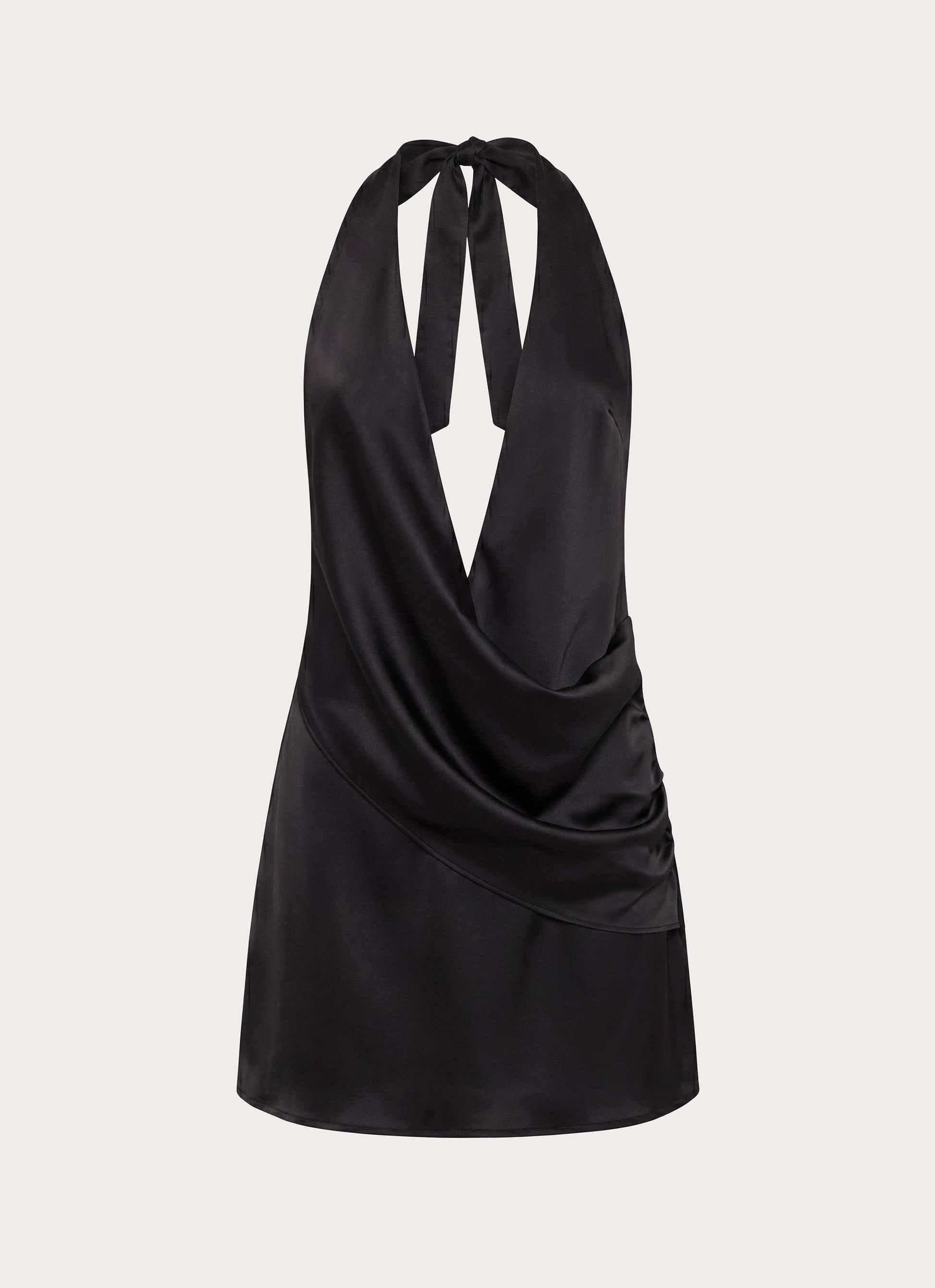 Calm Nights Mini Dress - Black