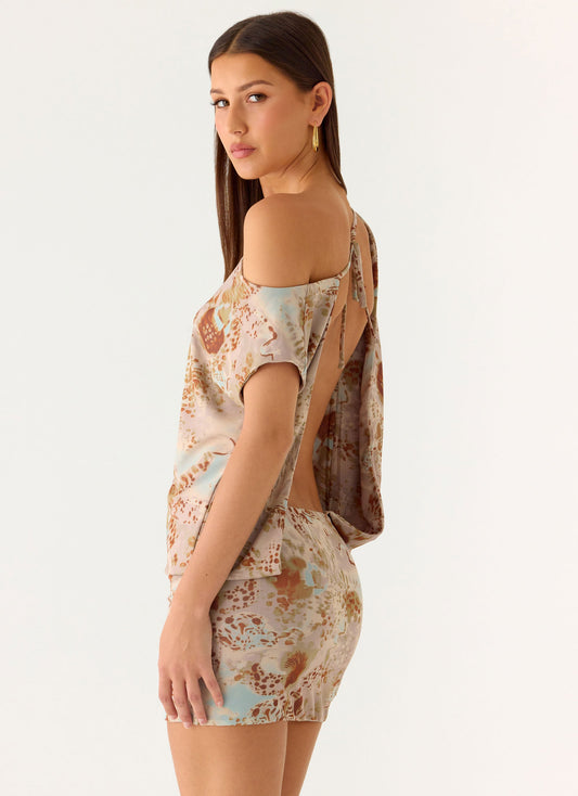Cinema Mini Dress - Desert Blur