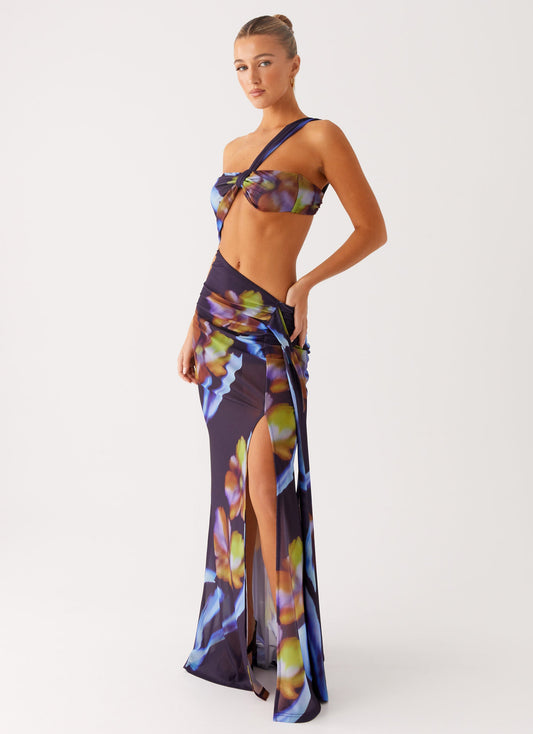 Costa Rica Maxi Dress - Dark Floral