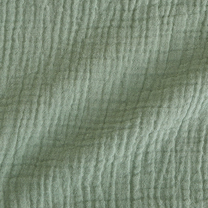 Soft Jade Cotton Crinkle Mini Skirt