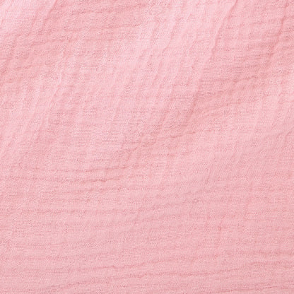 Happy Pink Cotton Crinkle Ruffled Romper