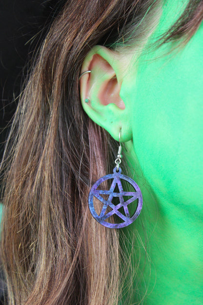 Witching Hour Pentacle Earrings