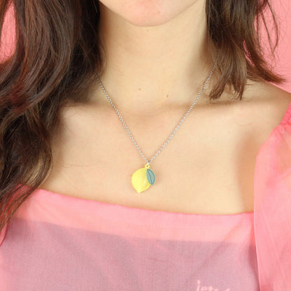 When Life Gives You Lemons Pendant Necklace